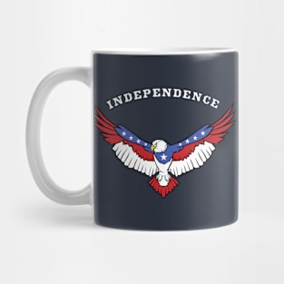 Patriotic American Eagle Red White Blue Stars Mug